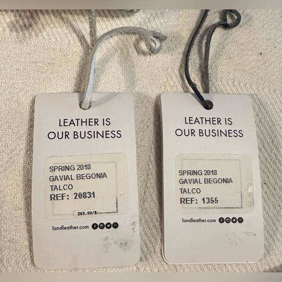 NEW Land Leather Tote & wristlet - Gavial Begonia Talco - Picture 9 of 9